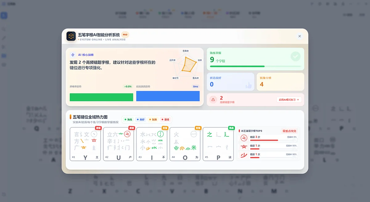 五笔查撇区字根键位截图